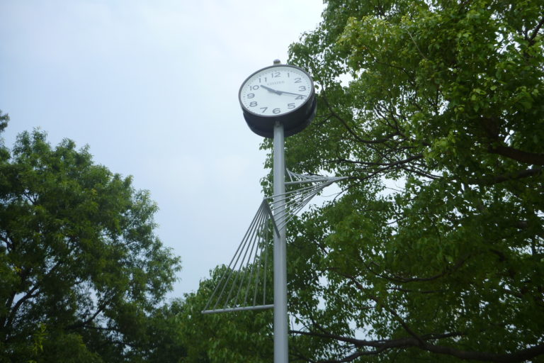 某堺市公園ソーラー時計取付工事