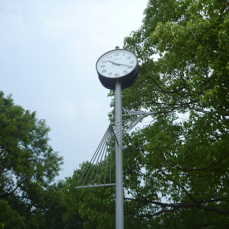 某堺市公園ソーラー時計取付工事